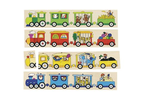 Puzzle & jeu de mémo 4 locomotives au meilleur prix au Maroc
