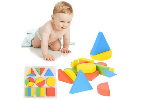 Puzzle 3D Géométrique - Jouet De Montessori au meilleur prix au Maroc