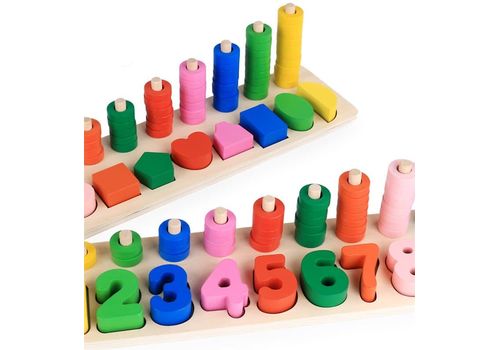 Jouets en bois numérique forme logarithmique au meilleur prix au Maroc