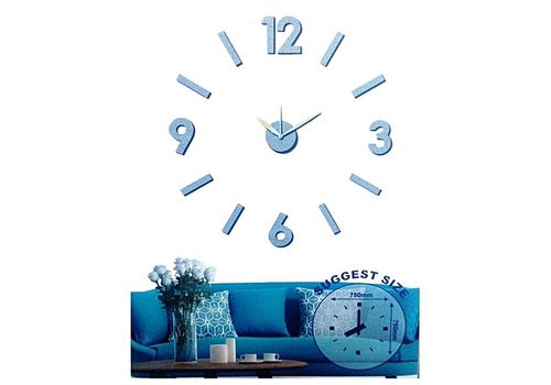 Horloge Murale Design Géante Argenté au meilleur prix au Maroc