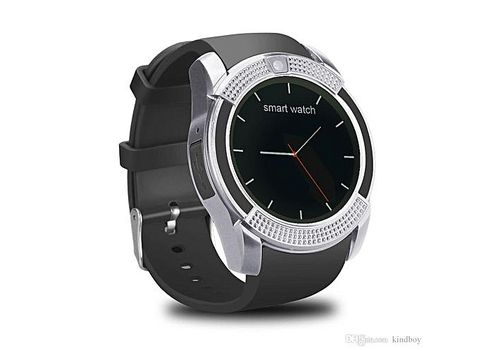 Smart V8 Montre Connectée Bluetooth Camera Gris au meilleur prix au Maroc