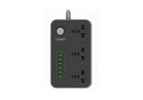 LDNIO Multiprises - 3 Prises de courant 6 Ports USB au meilleur prix au Maroc