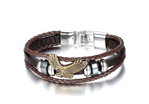 Rêve diamant Bracelet Brown Eagle + Boite Cadeau - Marron au meilleur prix au Maroc