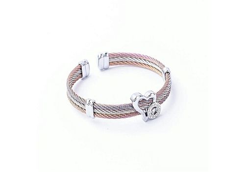 Rêve Diamant Bracelet Love Sertie en Acier Inoxydable - Multicolore + Boite Cadeau au meilleur prix au Maroc