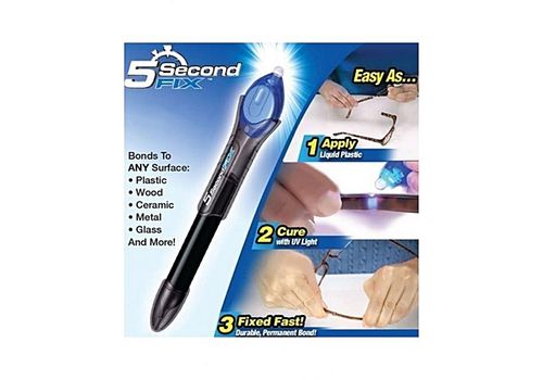 As Seen On TV Stylo 5 Second Fix Bonding Compound De Réparation Avec Lumière UV Et La Colle De Plastique Liquide Super Puissante au meilleur prix au Maroc
