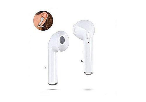 Mini Oreillettes Bluetooth i7S TWS 1Pair (2PCS) sans fil casque avec boîte de charge 950 mAh stéréo pour tous les smartphones - Blanc au meilleur prix au Maroc