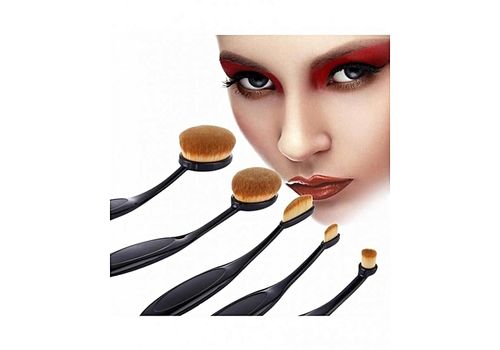 Pack 5 Pinceaux Brosse A Dents Maquillage Pinceaux Professionnel Ovale au meilleur prix au Maroc