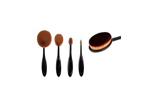Pack de 5 Pinceaux Ovale Maquillage Brosse A Dents Makeup Brush au meilleur prix au Maroc