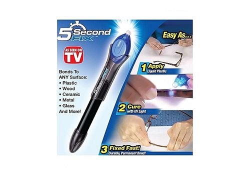 As Seen On TV Stylo 5 Second Fix Bonding Compound De Réparation Avec Lumière UV Et La Colle De Plastique Liquide Super Puissante au meilleur prix au Maroc