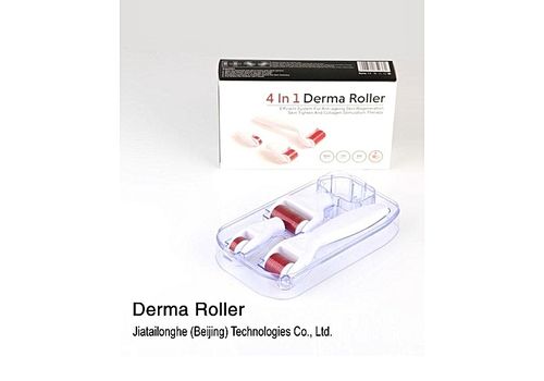 TOP MODEL Derma Roller System Avec Des Aiguilles De Titanium 4 in 1 au meilleur prix au Maroc
