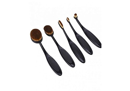 Pack 5 Pinceaux Brosse A Dents Maquillage Pinceaux Professionnel Ovale au meilleur prix au Maroc