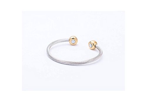 Rêve diamant Bracelet Magnetic 100% Acier - Argent-Doré + Boite Cadeau au meilleur prix au Maroc