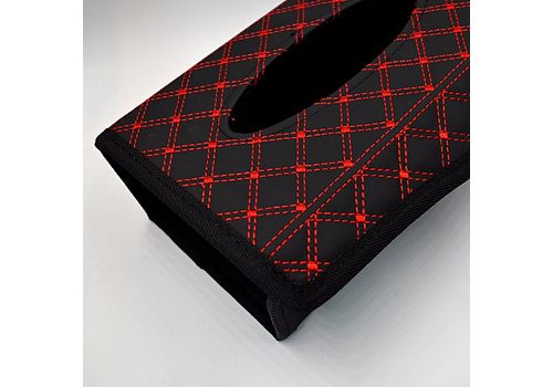 Boîtes à Mouchoirs en Cuir PU Tissue Box Décoration Voiture Rectangle(rouge) au meilleur prix au Maroc
