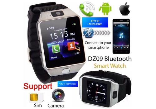 Smart Montre connectée Bluetooth & écran tactile & carte SIM - Gris au meilleur prix au Maroc