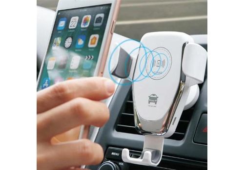 Chargeur rapide sans fil de voiture de gravité pour iPhone x8-XS- samsung S8 S9 Note 9 8 charge rapide - Blanc au meilleur prix au Maroc