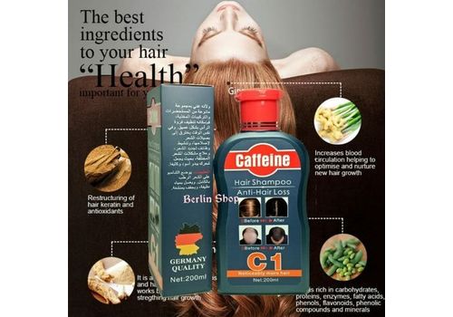 Caffeine Shampoing C1, 200 ml - Shampoing anti-chute au meilleur prix au Maroc