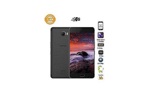 Infinix Note 4 Pro  Noir au meilleur prix au Maroc
