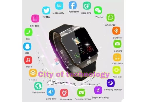 Smart Montre connectée Bluetooth & écran tactile & carte SIM au meilleur prix au Maroc