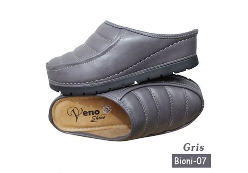 Sabot Médicale Femme "VenoShoes" boini cuir GRIS au meilleur prix au Maroc