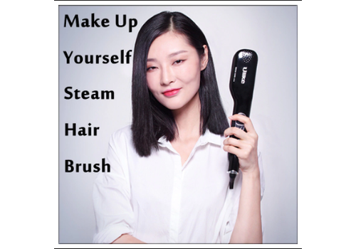 Lisseur Vapeur brosse à vapeur en céramique STEAM COMB affichage LED Ulike Noir au meilleur prix au Maroc