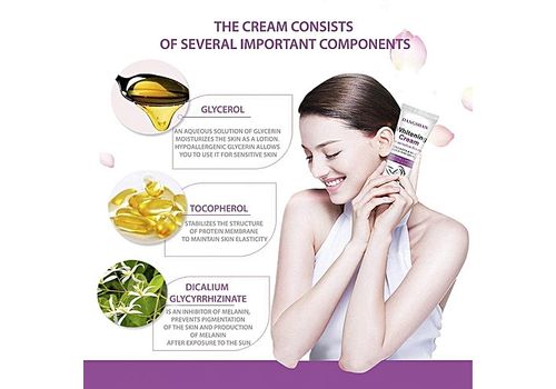 Aichun beauty Creme blanchissante naturelle pour les aisselles, creme desodorisant eclaircissante pour les aisselles, creme pour le corps, aisselles les jambes, les genoux, les zones sensibles au meilleur prix au Maroc