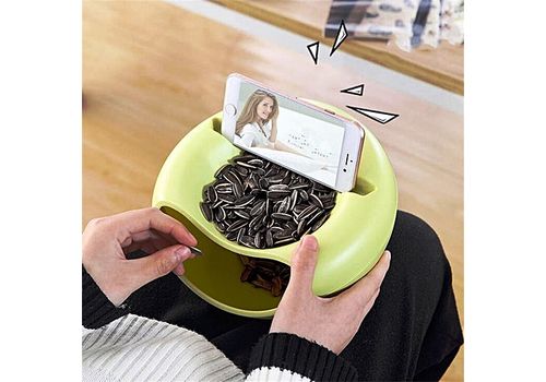 BOL DE RANGEMENT MULTIFONCTIONNEL AVEC EMPLACEMENT POUR TELEPHONE VERT au meilleur prix au Maroc