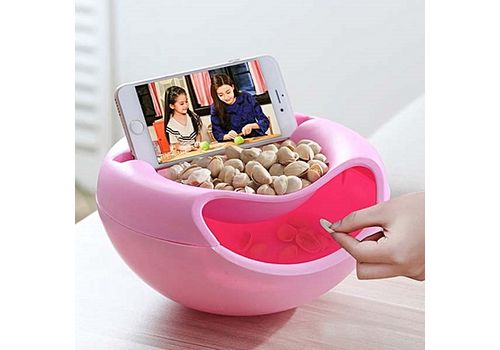 MZ.Lux Bol melon de rangement multifonctionnel avec emplacement pour telephone - Rose au meilleur prix au Maroc