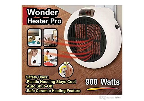 Mini chauffage electrique Puissant 900Watt- thermostat reglable ventilateur a air chaud avec afficheur numerique au meilleur prix au Maroc