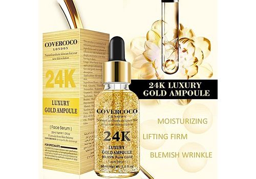COVERCOCO COVERCOCO 24K - Ampoule de luxe en or solution de soin-Serum pour visage Hydratant Blanchissant Anti-acne Anti-Age Anti-Rides au meilleur prix au Maroc