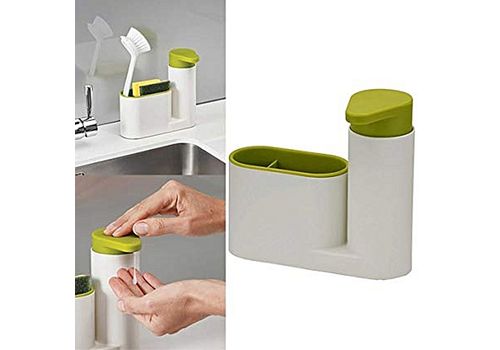 Ensemble de rangement d'evier - Boite de rangement brosse et distributeur savon -gain de place au meilleur prix au Maroc