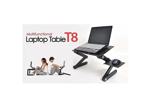 Table-Mate pliable multifonctions T8 avec Deux ventilateurs de refroidissement- Pour ordinateur portable et autre au meilleur prix au Maroc