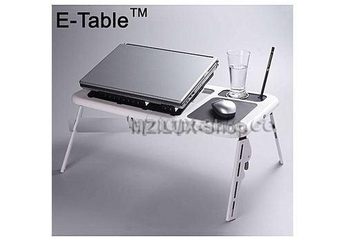 MZ.Lux Table pliable pour PC Portable Reglable avec Ventilateur de Refroidissement Integre au meilleur prix au Maroc