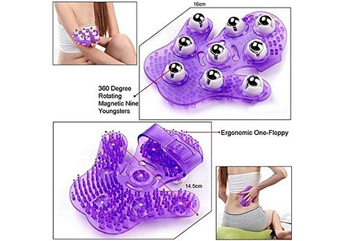 Gant de massage Masseurs a main avec 9 roulettes a rotation de 360¡ au meilleur prix au Maroc