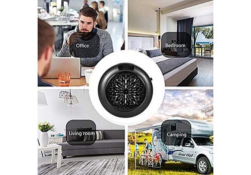 Mini chauffage electrique Puissant 900Watt- thermostat reglable ventilateur a air chaud avec afficheur numerique au meilleur prix au Maroc