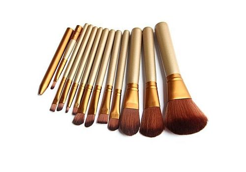 12 Pinceaux + 1 Eponge pour l'application de fonds MZ.LUX au meilleur prix au Maroc