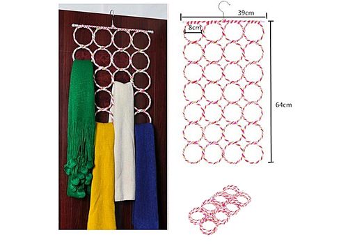 MZ.Lux Pack Cintre Multifonctionnel Pliable pour Foulards & Cravates+Sac ROLL-N-GO pour stocker produits cosmetiques et bijoux au meilleur prix au Maroc