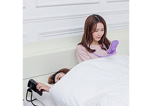 Support de telephone portable intelligent flexible universel forme Collier de cou reglable en plusieurs positions-MZ. LUX au meilleur prix au Maroc