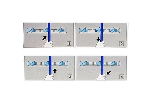 Support mural et organiseur pour balais vadrouilles et autre- 3 supports + 2 crochets - Aluminium / MZ.LUX au meilleur prix au Maroc