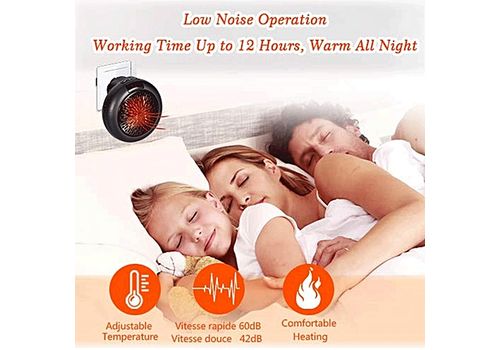 Mini chauffage electrique Puissant 900Watt- thermostat reglable ventilateur a air chaud avec afficheur numerique au meilleur prix au Maroc