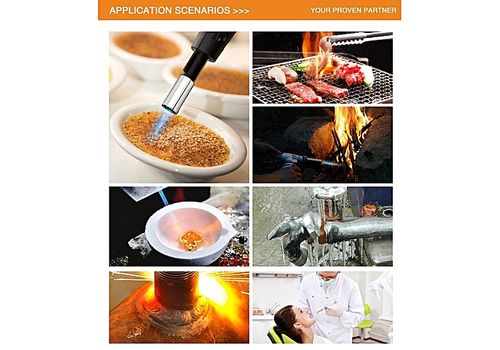 MZ.Lux Haute Prestige Torche rechargeable a gaz multifonction avec verrouillage de securite pour soudage a gaz et utilisation de cuisine au meilleur prix au Maroc