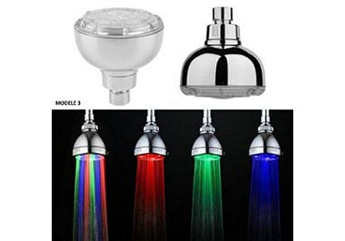 Pomme de douche fixe a DEL multicolore- Changement de couleurs au meilleur prix au Maroc