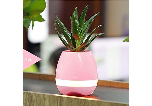 Smart Music Pot de plantes creatives 4 en 1 Bluetooth haut-parleur veilleuse et Piano a Touche Plantes-Music FlowerPot-Rose au meilleur prix au Maroc