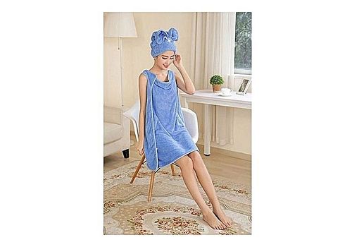 Robe Serviette de de bain plage ou piscine - Bleu au meilleur prix au Maroc