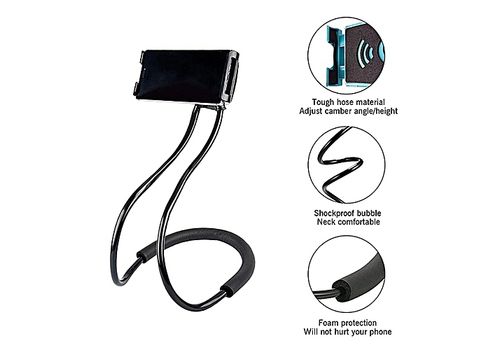 Support de telephone portable intelligent flexible universel forme Collier de cou reglable en plusieurs positions-MZ. LUX au meilleur prix au Maroc