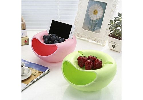 BOL DE RANGEMENT MULTIFONCTIONNEL AVEC EMPLACEMENT POUR TELEPHONE VERT au meilleur prix au Maroc