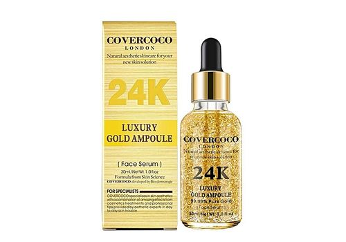 COVERCOCO COVERCOCO 24K - Ampoule de luxe en or solution de soin-Serum pour visage Hydratant Blanchissant Anti-acne Anti-Age Anti-Rides au meilleur prix au Maroc