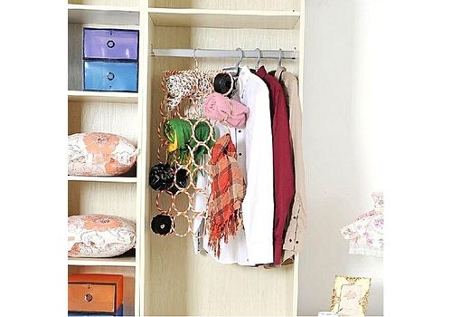 MZ.Lux Pack Cintre Multifonctionnel Pliable pour Foulards & Cravates+Sac ROLL-N-GO pour stocker produits cosmetiques et bijoux au meilleur prix au Maroc