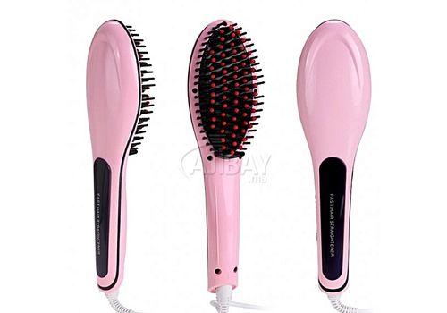 MZ.Lux Brosse Lissante Avec Affichage Lcd -Rose au meilleur prix au Maroc