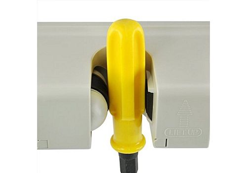 Support de rangement mural pour balais, et autre outils a 5 Compartiments + 6 Crochets au meilleur prix au Maroc