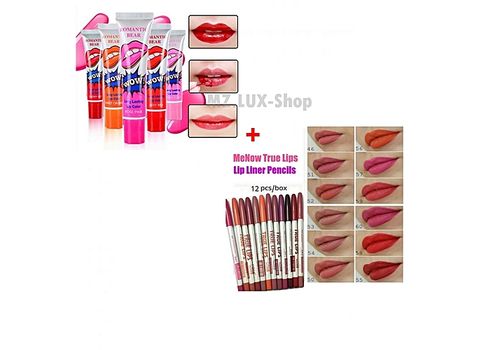 MZ.Lux Pack True Lips- 12 crayons a levres Avec 12 Couleurs+ 1 Romantique tatouage rouge a levres longue duree au meilleur prix au Maroc